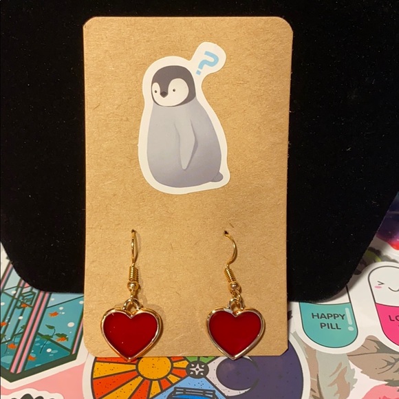 5/$25 Heart Drop Earrings